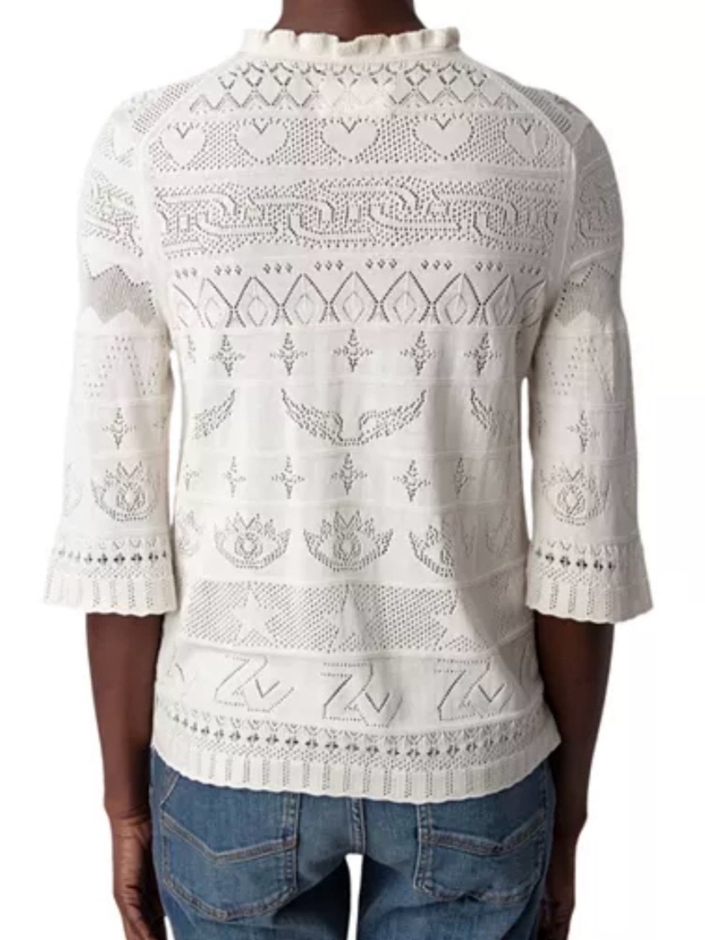 Zadig & Voltaire Taho Cotton Sweater  S - Picture 3 of 7